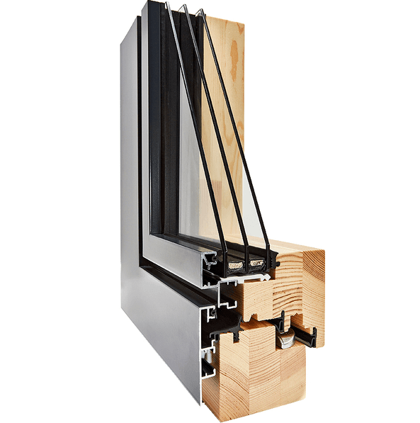 Fenster aus Holz-Alu
