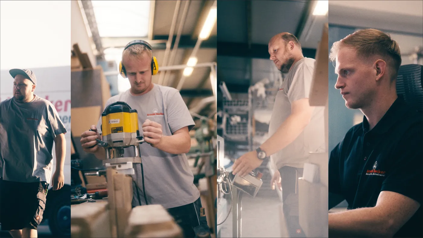 Unsere Schreiner bei der Arbeit in der Werkstatt 1